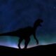 Aurora and dinosaur silhouette - Dinosaur