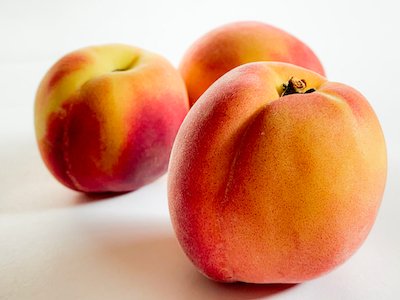 Peaches closeup stock image