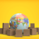 3D Earth with boxes - 3D Earth with boxes