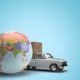 3D Earth with truck - 3D Earth with truck