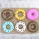 3D Donuts on wooden board - 3D Donuts on wooden board