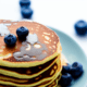 Pancakes with blueberries - Pancakes with blueberries stock image
