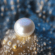 White pearl closeup - White pearl closeup stock image.